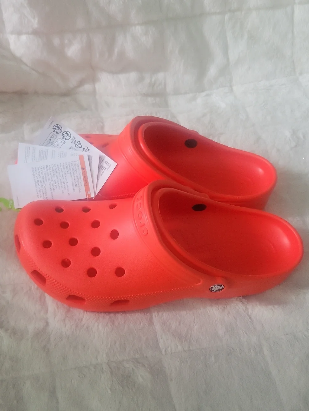 CROCS Classic Clog in Coral-Red Orange Men's Size13 Shoes Sandals